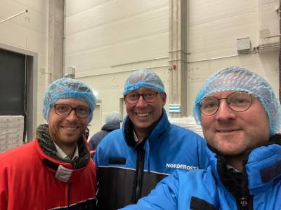 Betriebsbesichtigung bei Firma Nordfrost in Mcke. Abkhlung im Sommer bei -20 GRAD